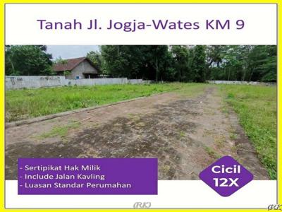 Tanah Perumahan Jl Jogja Wates Dijual 100 Jt An