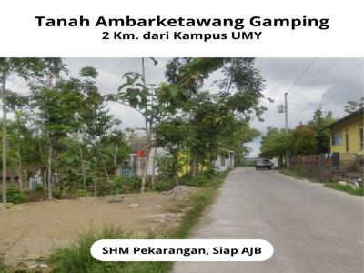 Tanah Sleman Murah, Dekat Pasar Gamping, 2 Jt-an/m2; SHMP