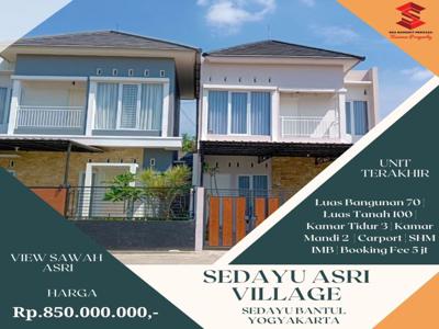 Beli Blewah Dipasar Buah Yuk Beli Rumah Mewah view sawah lokasi Jogja