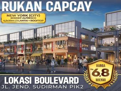 Dijual Unit Rukan Capcay New York City Pik 2 Uk 4,5x20m 3 Lantai+rooft