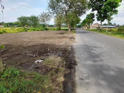 Jual Tanah Prambanan Tepi Jalan Aspal Cocok Ruko Luas 163 m2, SHM