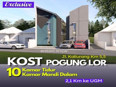 KOST Eksklusive Jogja SIAP BANGUN dekat UGM 10 kamar-KM dalam