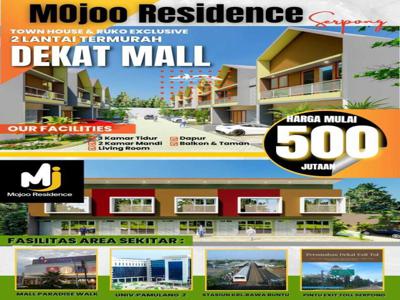 MOJOO RESIDENCE SERPONG RUMAH 2lt MURAH GOOD AKSES PINGGIR JALAN UTAMA