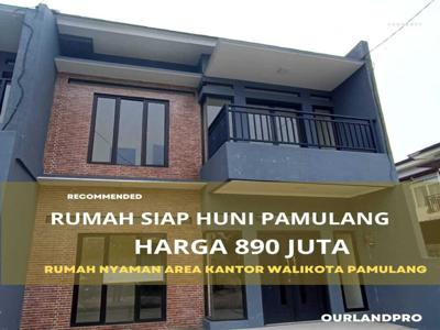Op6.Rumah Ready Siap Huni Strategis di Pusat Kota Pamulang Hrg 890 Jt