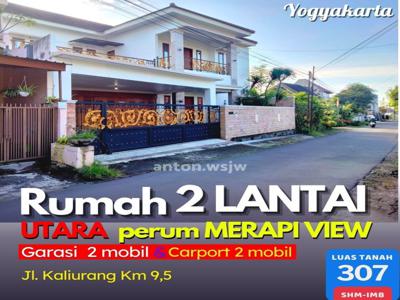 Rumah Jogja 2 lantai Jl Kaliurang Km 9,5 Carport Garasi muat 4 mobil