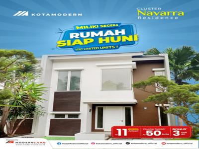 Rumah Siap Huni Di KotaModern Tangerang Dekat Toll & Mall