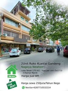 2Unit Ruko 4Lantai Gandeng di Nagoya Newton