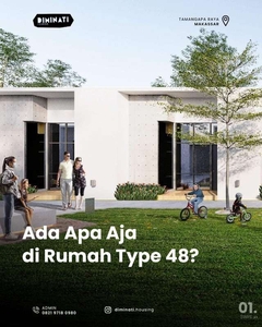 Cluster Diminati Housing Type 48 Smart Home Taman Luas Free Biaya
