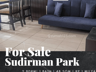 Dijual Apartemen Sudirman Park 2 Bedroom Lantai Sedang Furnished