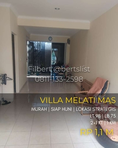 Dijual cepat Rumah 98m2 siap huni MURAH di Melati Mas Serpong