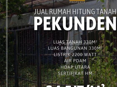 Dijual Rumah Hitung Tanah di Pekunden Semarang