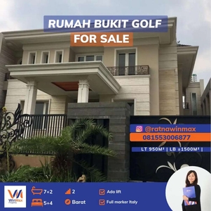 Dijual Rumah Mewah Gress di Bukit Golf Citraland Ada Lift