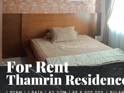 Disewakan Apartemen Thamrin Residence Type L 1br Full Furnished