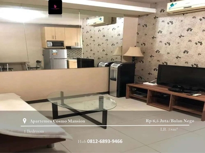 Disewakan Apartement Cosmo Mansion 1BR Full Furnished Middle Floor