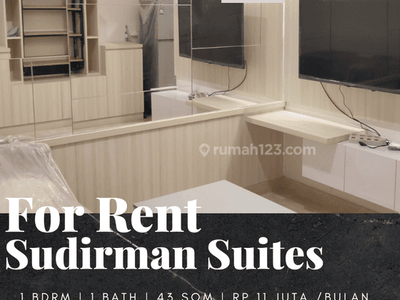 Disewakan Apartement Sudirman Suites Furnished 1 BR Mid Floor