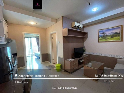 Disewakan Apartment Thamrin Residence High Floor 1BR Furnished View GI