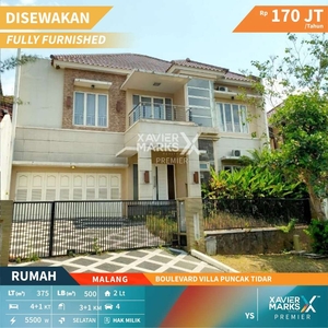 Disewakan Rumah Mewah Furnish di Boulevard Villa Puncak Tidar