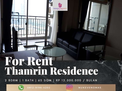 For Rent Apartemen Thamrin Residences 2 Bedroom Furnished Bagus