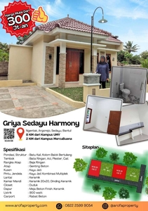 Jual Rumah Type 40/101 Rp 350 juta di Jalan Wates KM 11,5 Yogyakarta