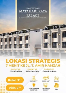 Launching now! Rumah tipe Villa Matahari Raya Palace