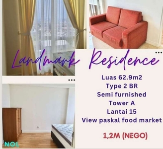 Murah, Landmark Residence tipe 2BR, lantai 15