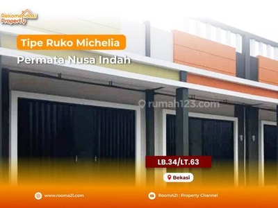 Ruko di Cibitung, Permata Nusa Indah Michelia, Bekasi