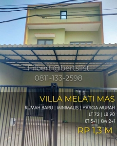 Rumah baru 72m2 MURAH minimalis di Melati Mas Serpong