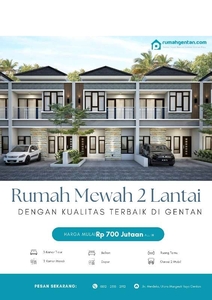 rumah gentan solo premium dekat solobaru Bumi Mutiara Citra