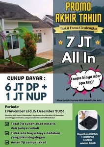 [ Rumah ] murah subsidi Bandung selatan promo DP all in 4 jt