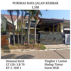 Rumah Purimas Raya Jalan Kembar Surabaya Timur Dkt Rungkut Nirwana