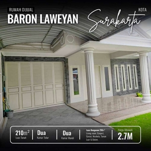 Rumah Solo Baron Laweyan Surakarta Dekat Grand mall Sriwedari Lotemart
