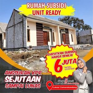 Rumah Subsidi Ready Stok Rasa Bangunan Cluster