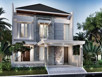 Rumah Villa Taman Telaga Surabaya 2 Lantai Hadap Selatan