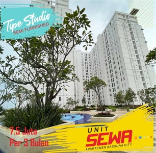 Studio Semi Furnished Apartemen Bassura City bisa bayar per bulan