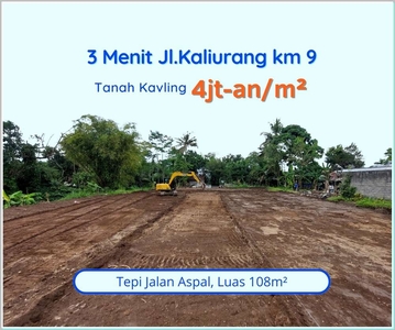 Tanah Kavling Siap AJB di Gentan Jl.Kaliurang km 10