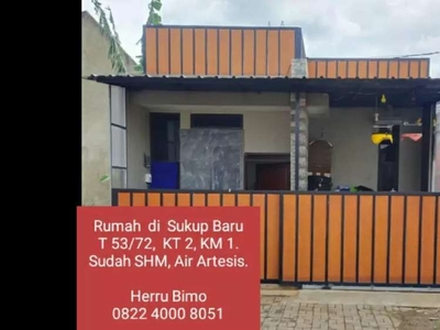 Turun Harga, Rumah Sukup Baru, T 55/73, Kodya Bandung.