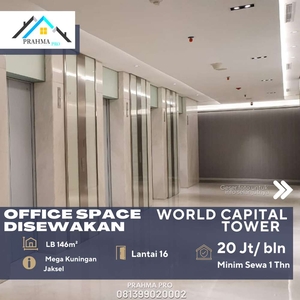 World Capital Tower Mega Kuningan Office Space di sewakan