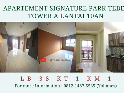 Apartement Signature Park 38 mtr kamar Besar Tebet City View