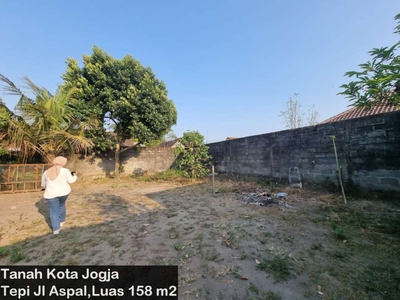 Dalam Kota Jogja, Luas 158 m2 SHM P Tepi Jalan Siap Bangun