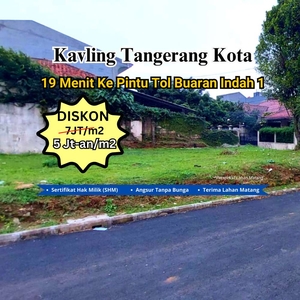 Dekat Pintu Tol Buaran Indah! Jual Tanah SHM Bisa Cicil 12x Bunga 0%