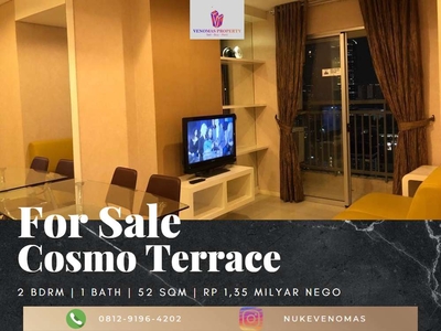 Dijual Apartemen Cosmo Terrace 2BR Full Furnished View Grand Indonesi