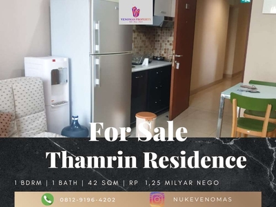 Dijual Apartemen Thamrin Residence Type L Lantai Rendah View Utara