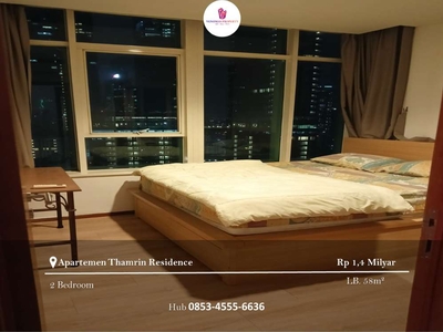 Dijual Apartement Thamrin Residence 2BR Full Furnished View Timur