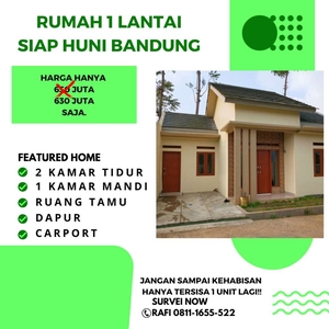 DIJUAL CEPAT RUMAH SIAP HUNI 1 LANTAI DEKAT LEMBANG