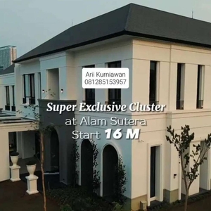 Dijual Cluster 14m Di Daerah Alam Sutera Gramerci SHM Rumah tipe besar