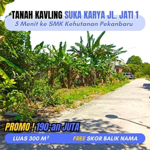 Dijual Tanah Kapling Suka Karya Jl. Jati 1, SKGR Balik Nama, Kota PKU