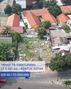 Dijual Tanah Strategis Dan Luas Di Jl TB Simatupang Jakarta Selatan