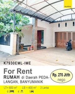 DISEWAKAN RUMAH DI BANYUMANIK K7930