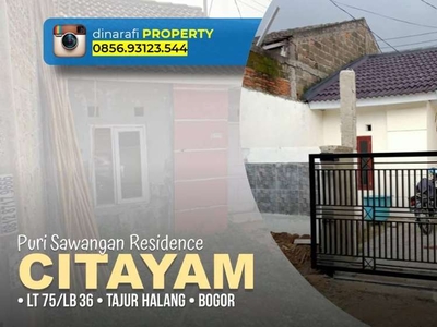 Jual Rumah Renovasi Puri Sawangan Residence Citayam Tajur Halang Bogor