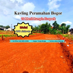 Kavling Siap AJB! Hanya 1 Jt-an/m2 Dekat Rumpin Eco Park Terima SHM